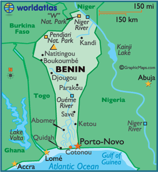 benin carte